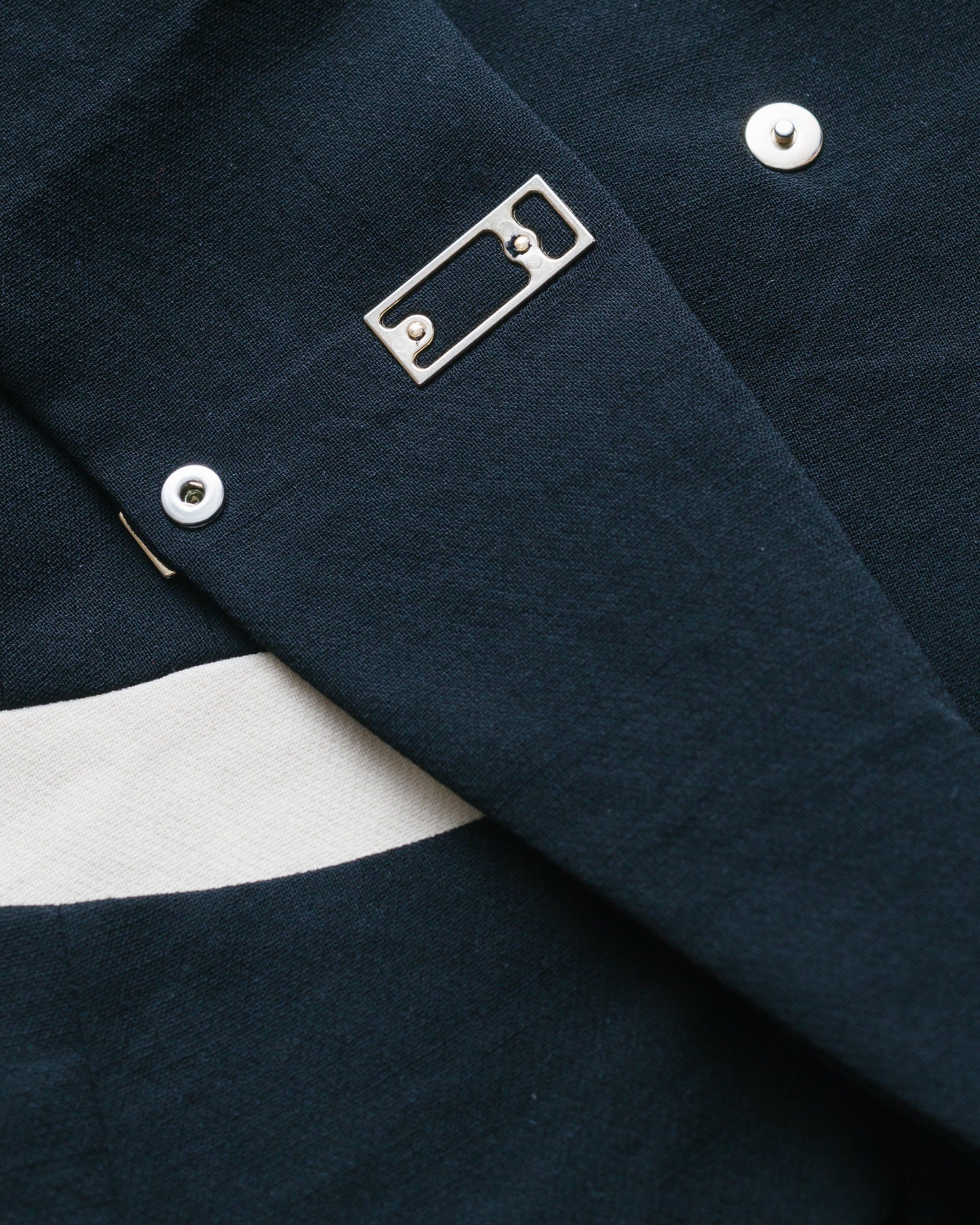 Logo plaque wool blazer