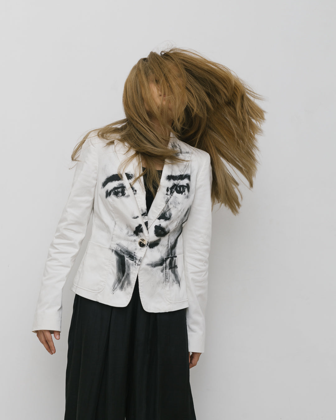 MaxMara Handpainted Portrait Blazer