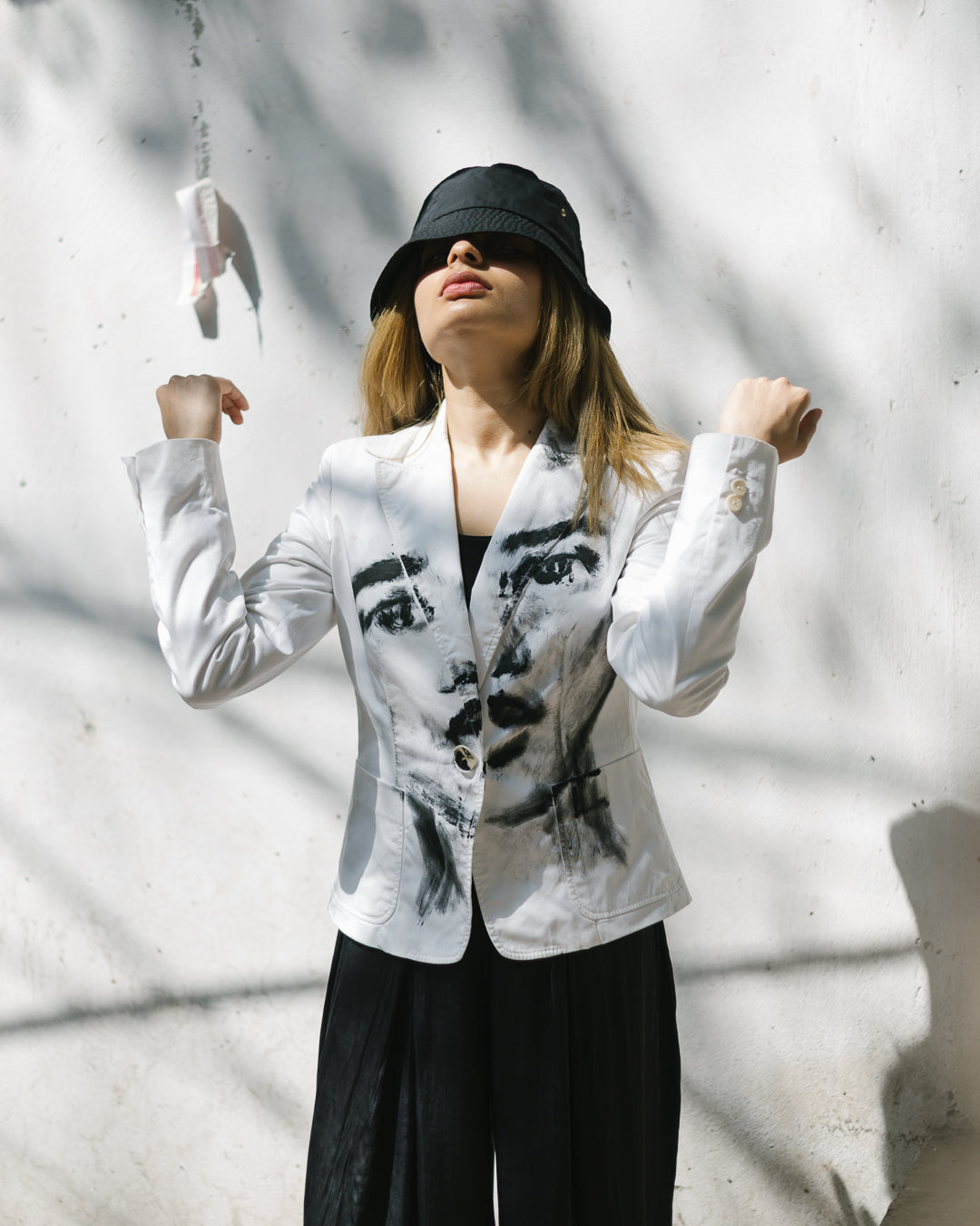 MaxMara Handpainted Portrait Blazer