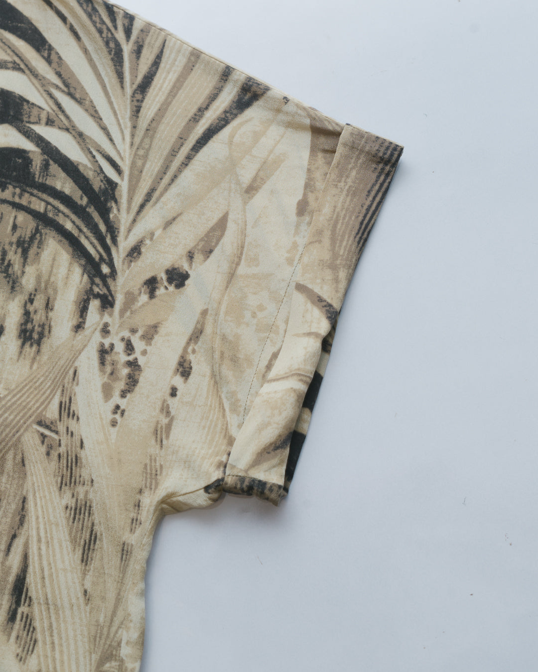 MaxMara Palm Print Silk Button Down Shirt