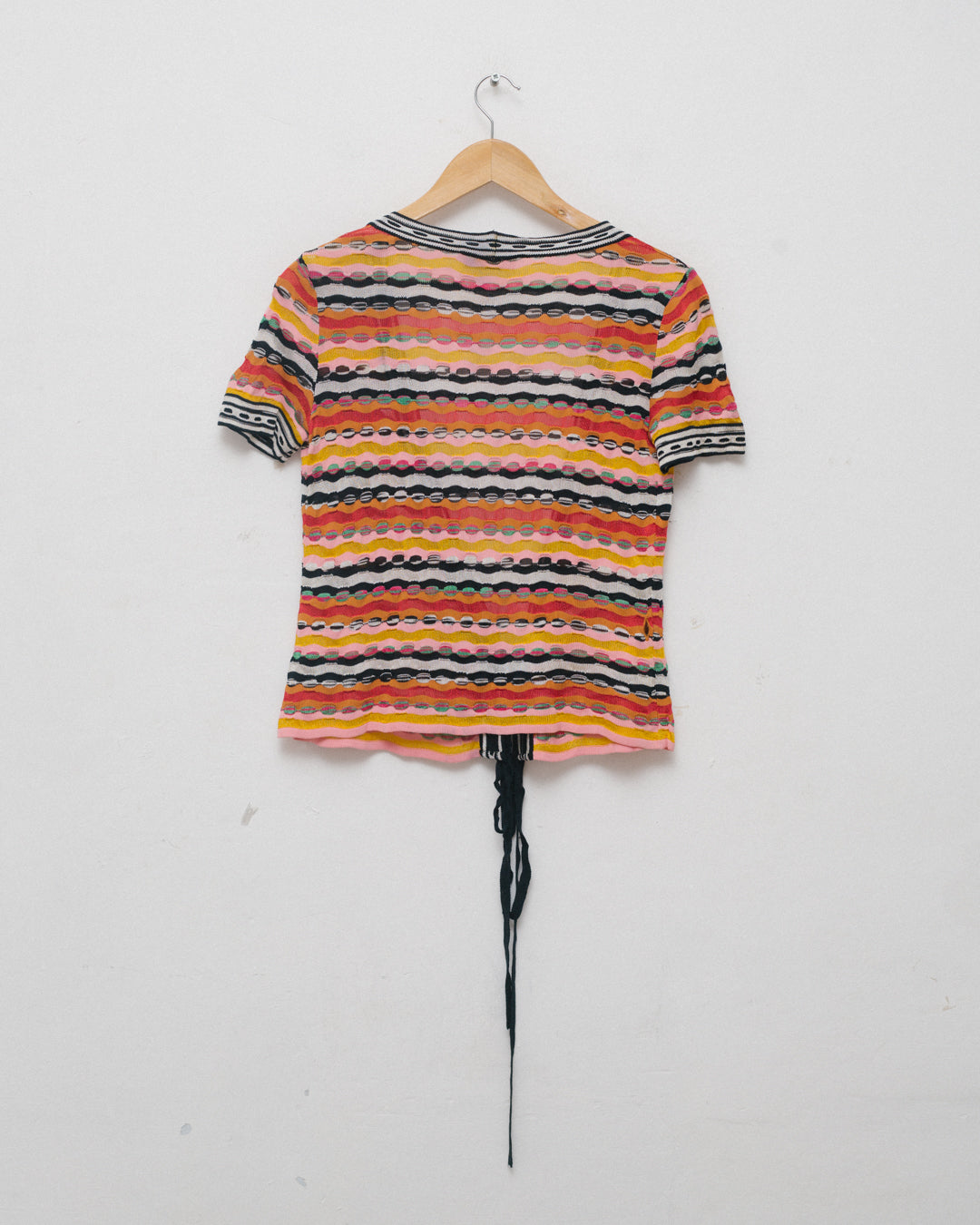 Missoni Knit Tie Up Front Cardigan
