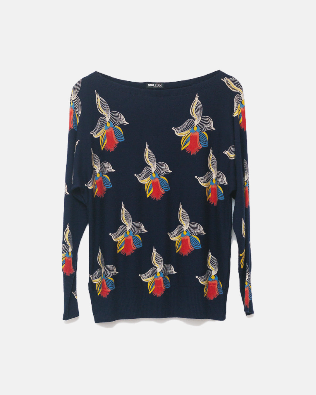 Miu Miu Floral Knit Top