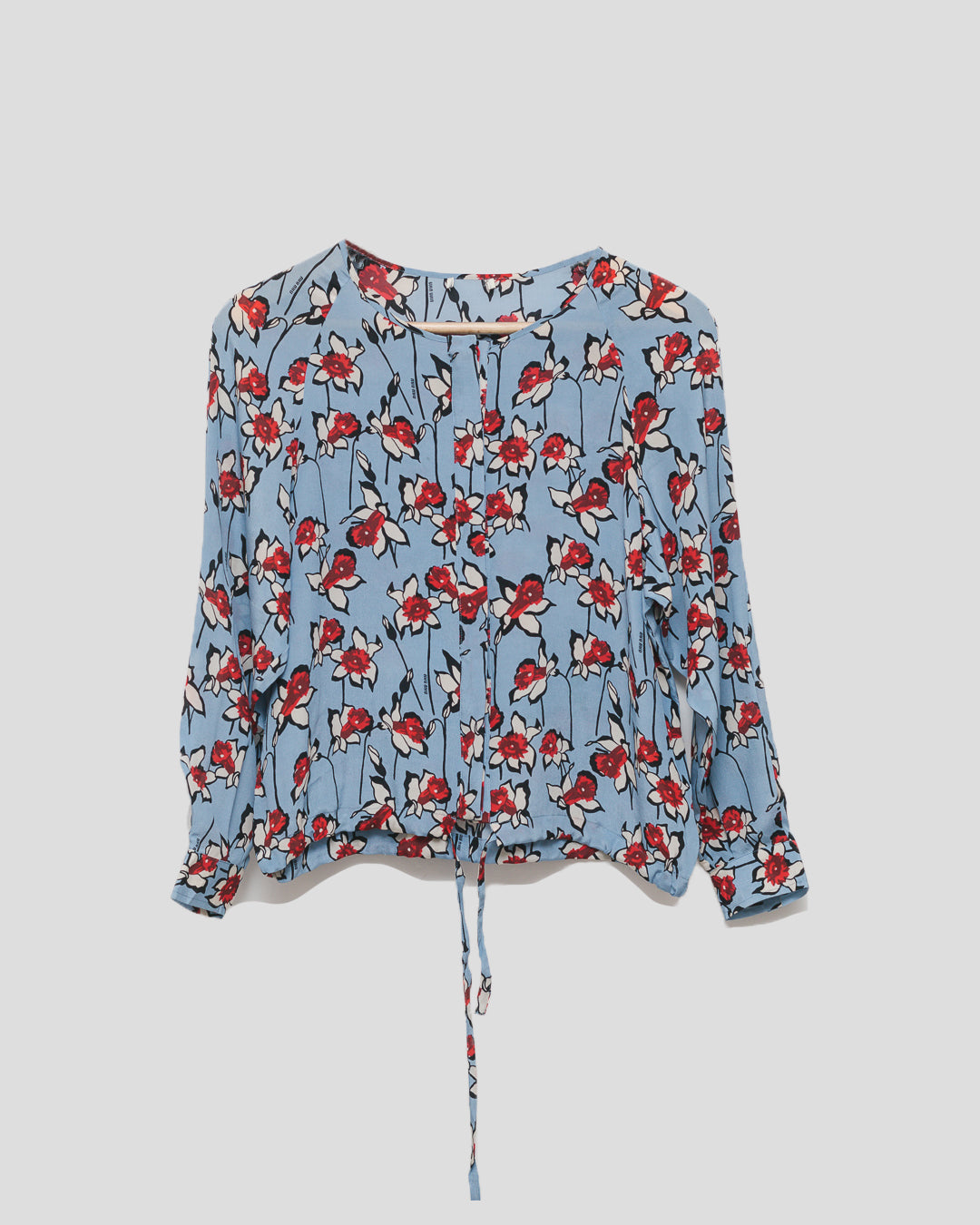 Miu Miu Printed Silk Top