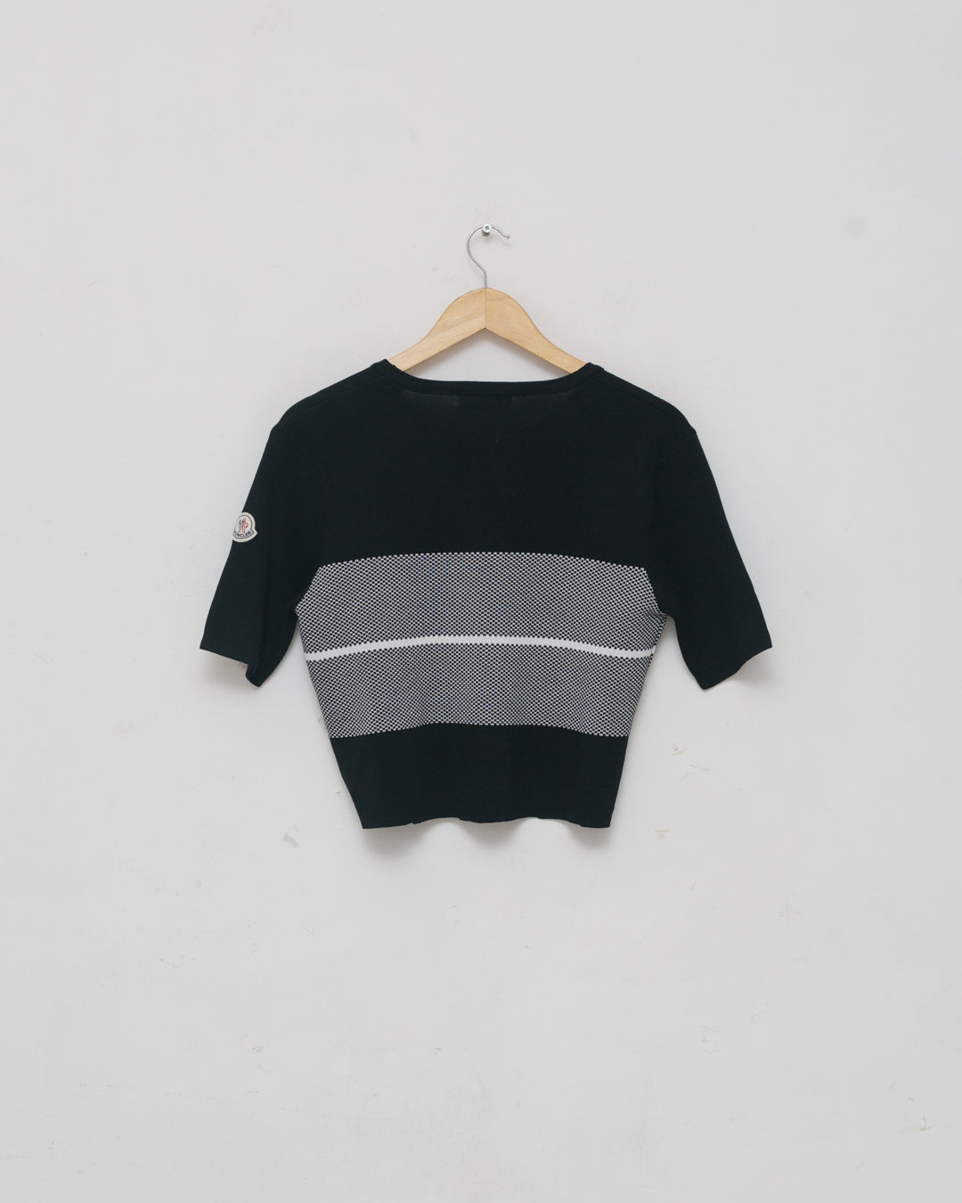 Moncler Striped Knit Cropped Top