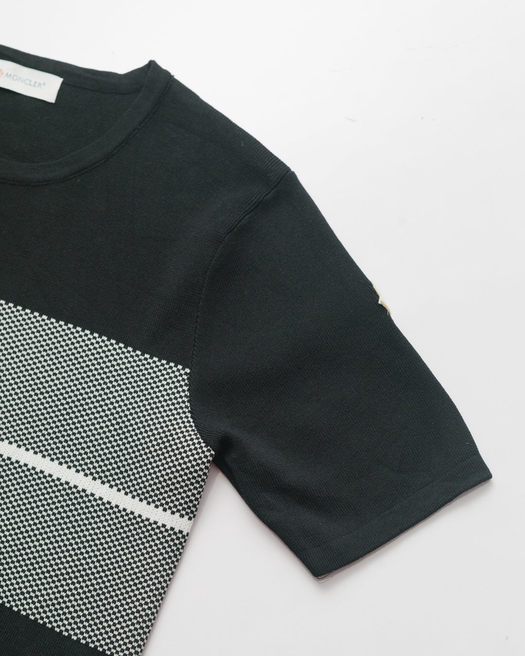 Moncler Striped Knit Cropped Top
