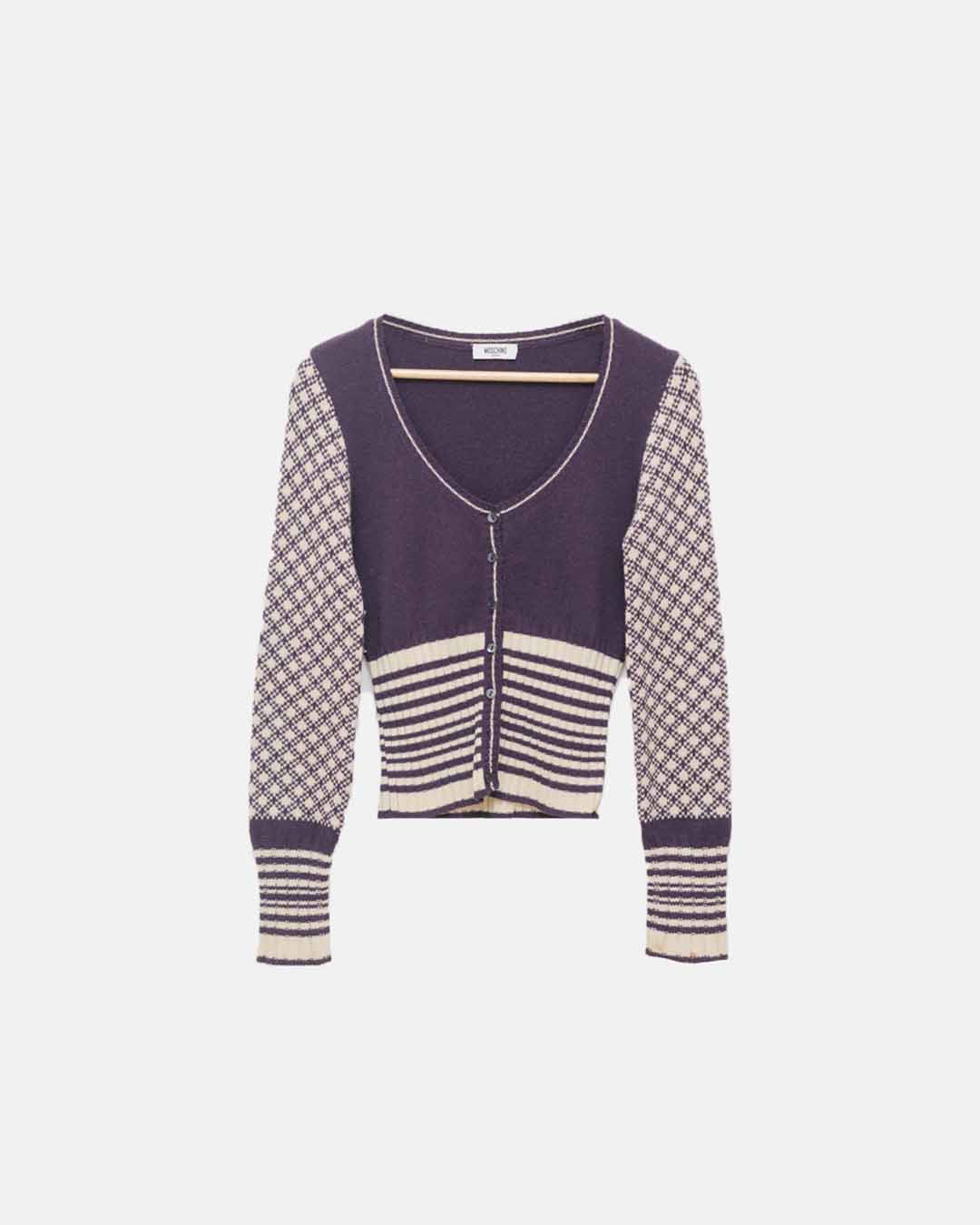 Moschino Angora Blend Knit Cardigan