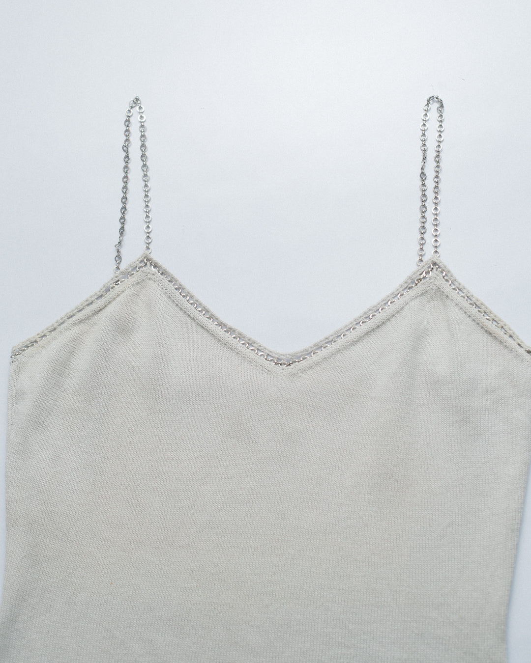 *Moschino Cheap & Chic Chain Strap Knit Top
