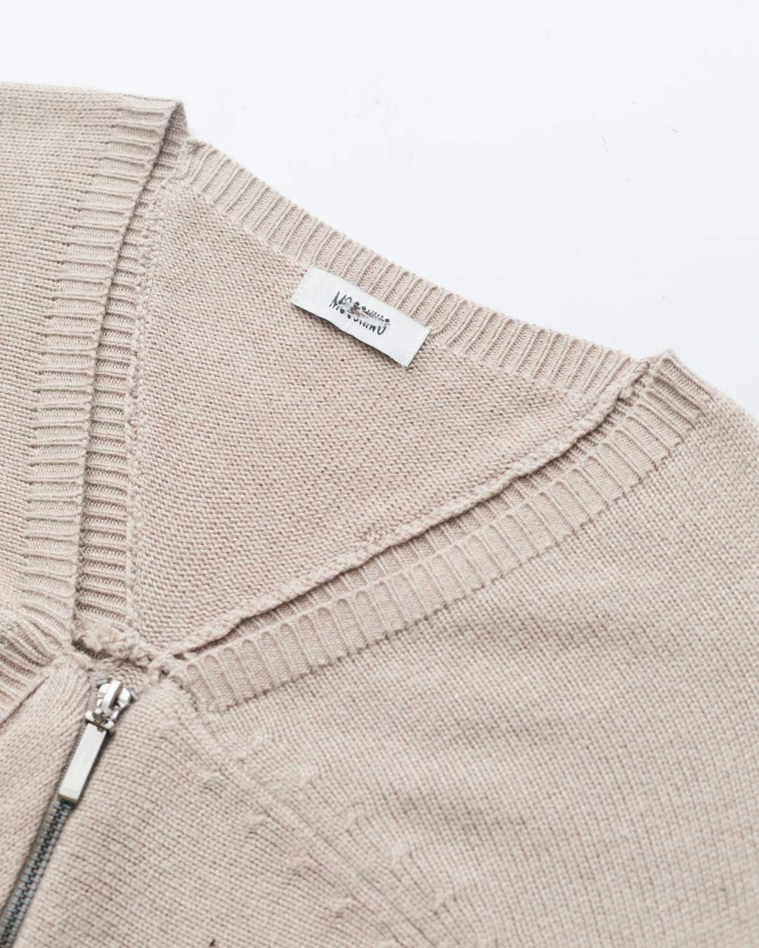 Moschino Silk & Cashmere Zip Up Cardigan