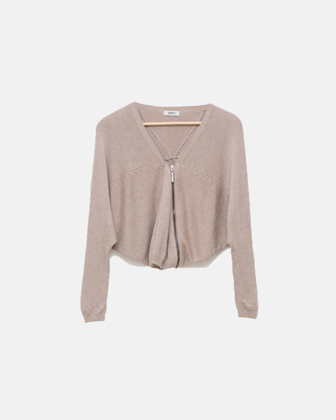 Moschino Silk & Cashmere Zip Up Cardigan