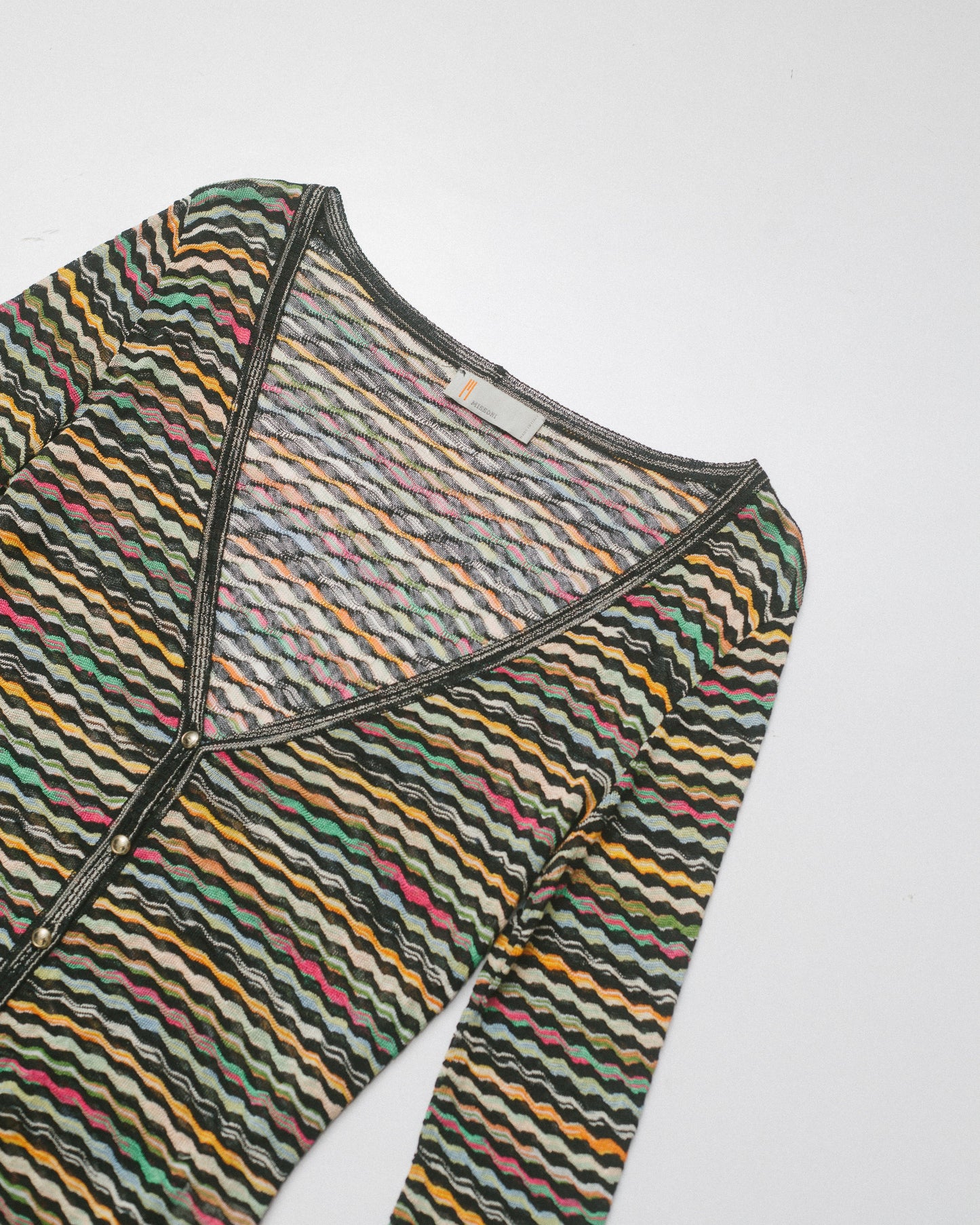 Multicolour knit cardigan