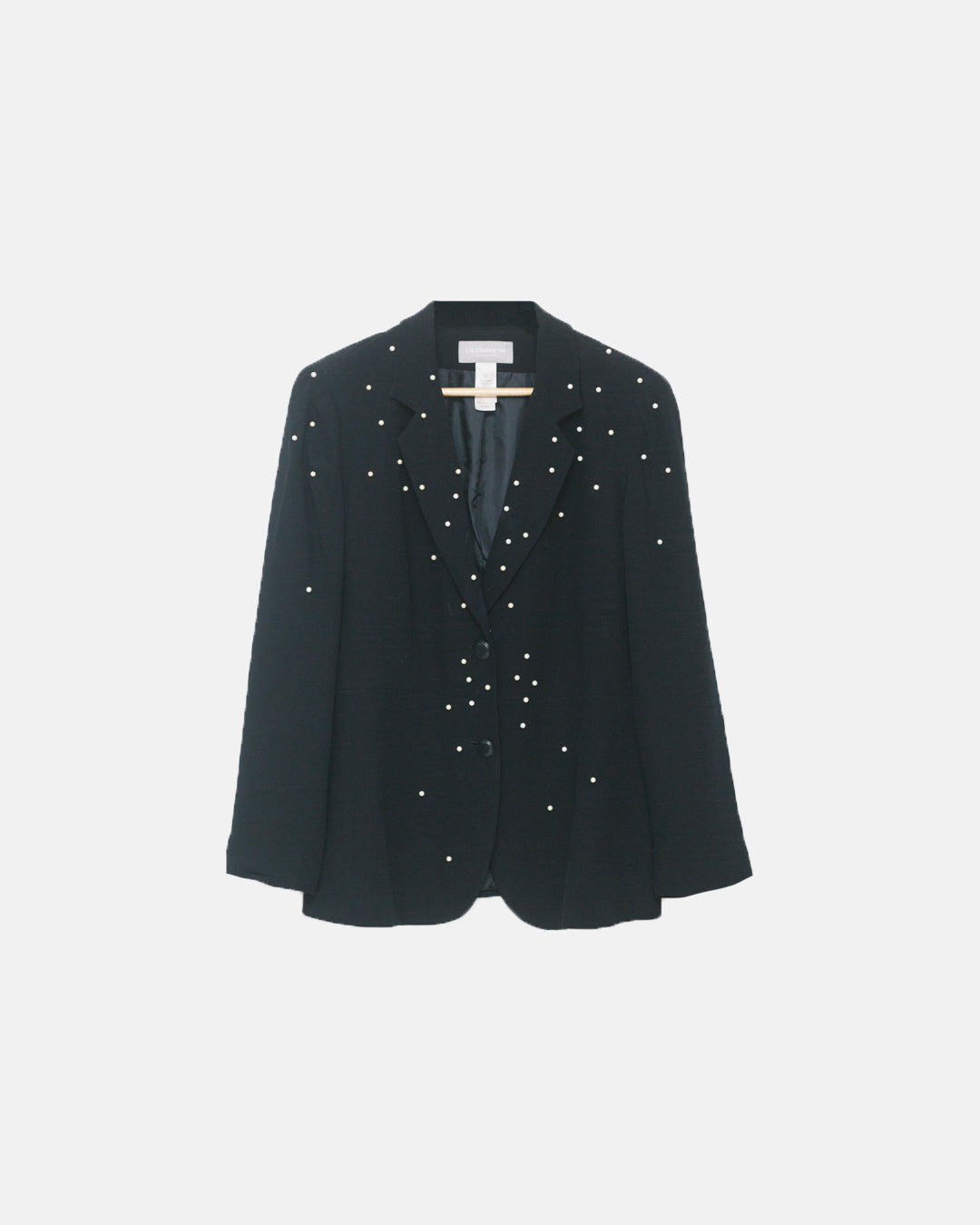 One of One Pearl Detail Silk Blazer
