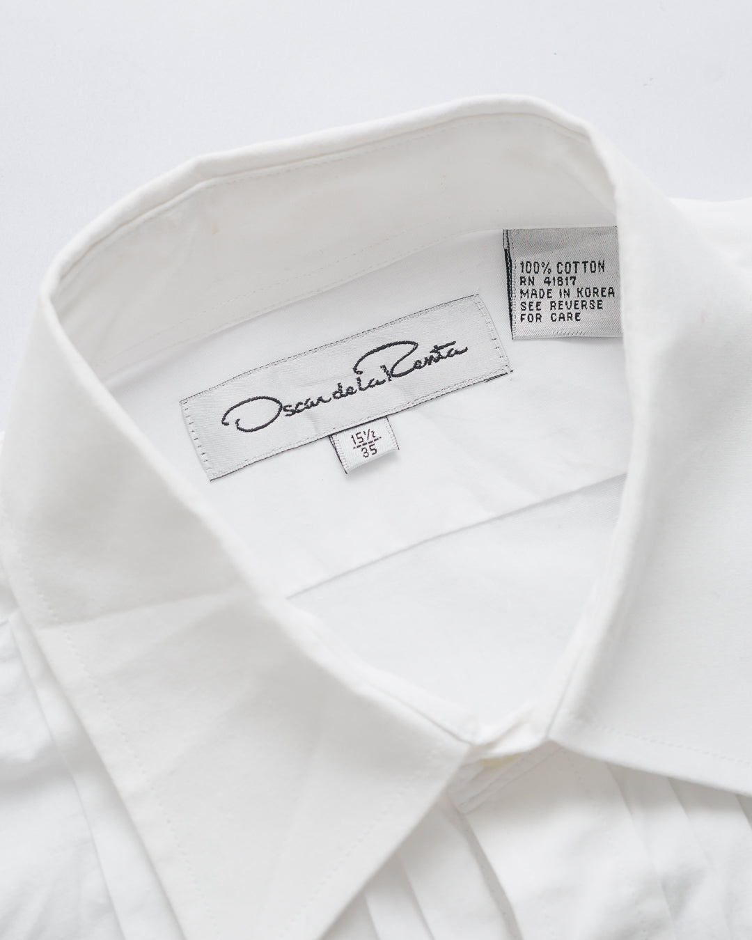 Oscar de la Renta Pleated Front Button Down