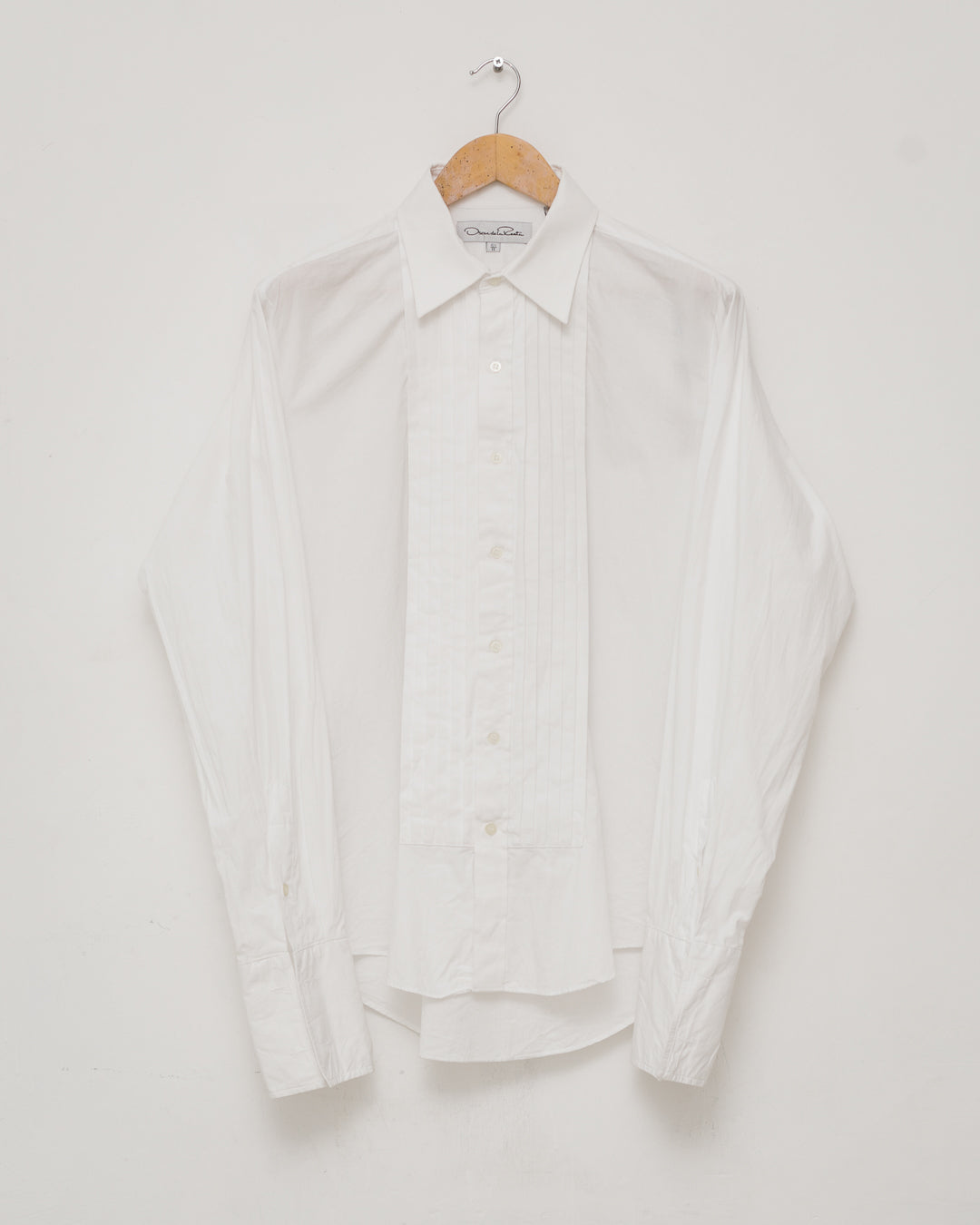Oscar de la Renta Pleated Front Button Down