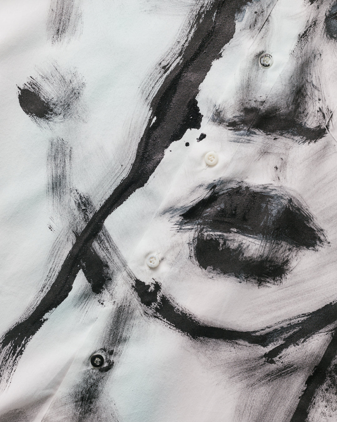 Pierre Balmain Handpainted Portrait Button Down