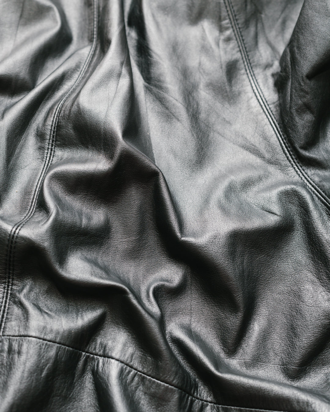 Pure Leather Long Line Jacket