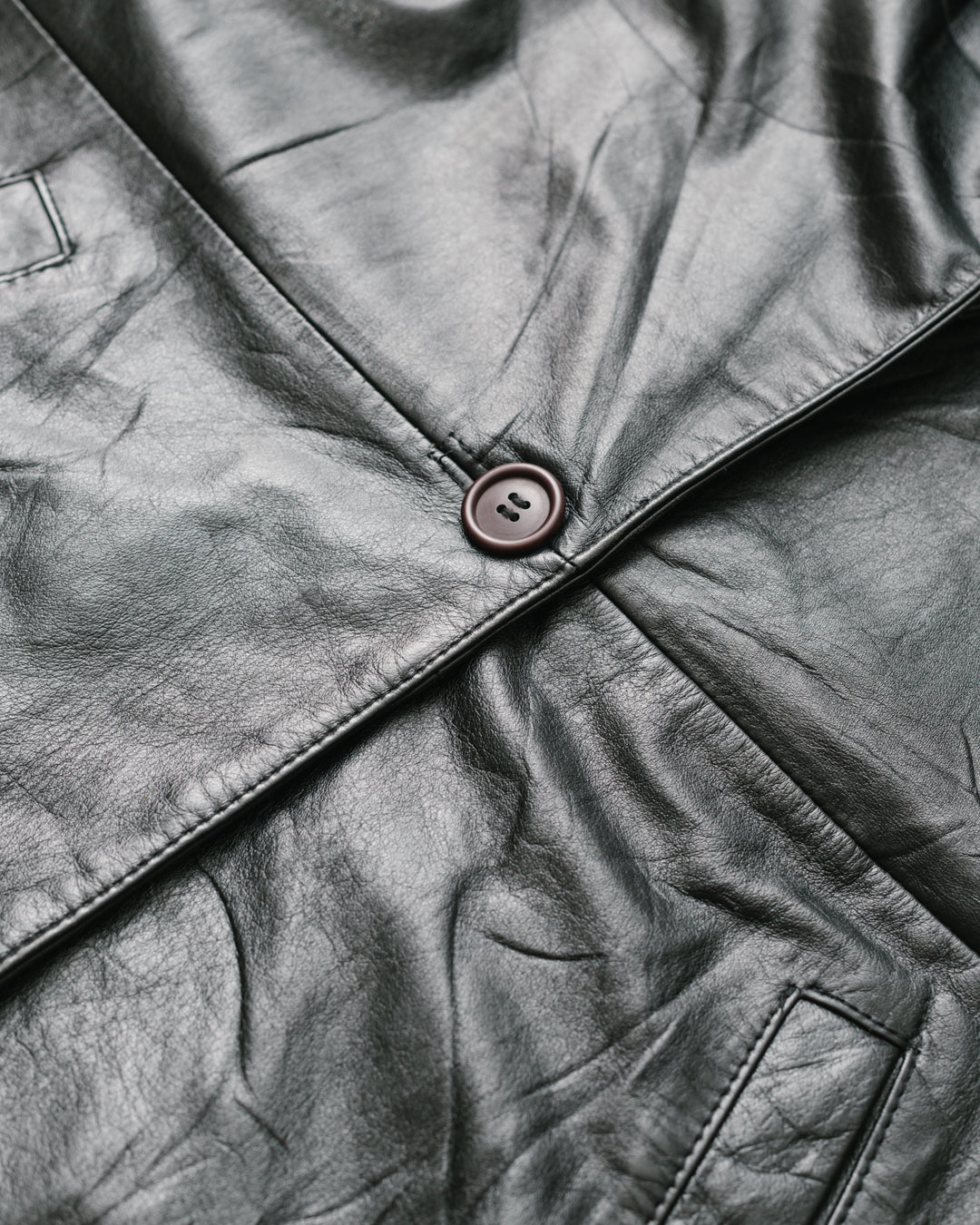 Pure Leather Long Line Jacket