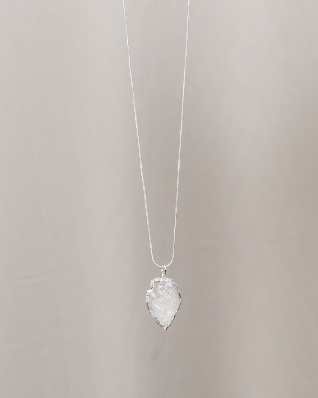 Raw Clear Quartz Necklace