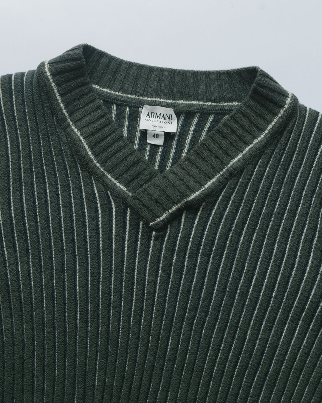 Armani Collezioni Ribbed Knit Pullover