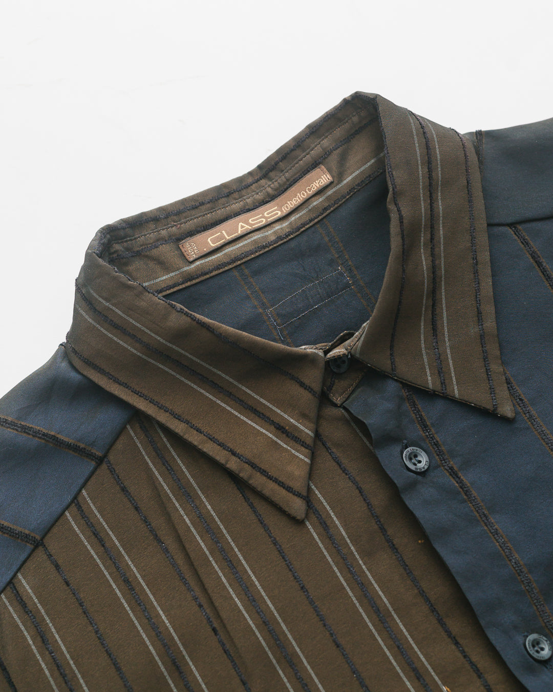 Roberto Cavalli Class Crop Button Down