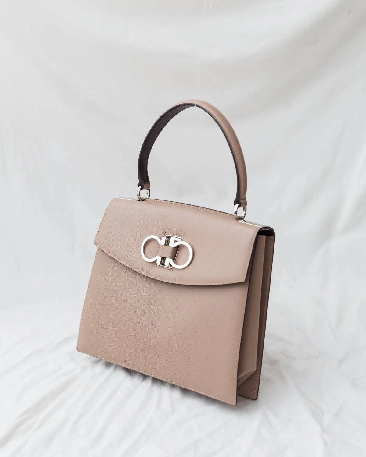 Salvatore ferragamo gancini top handle bag