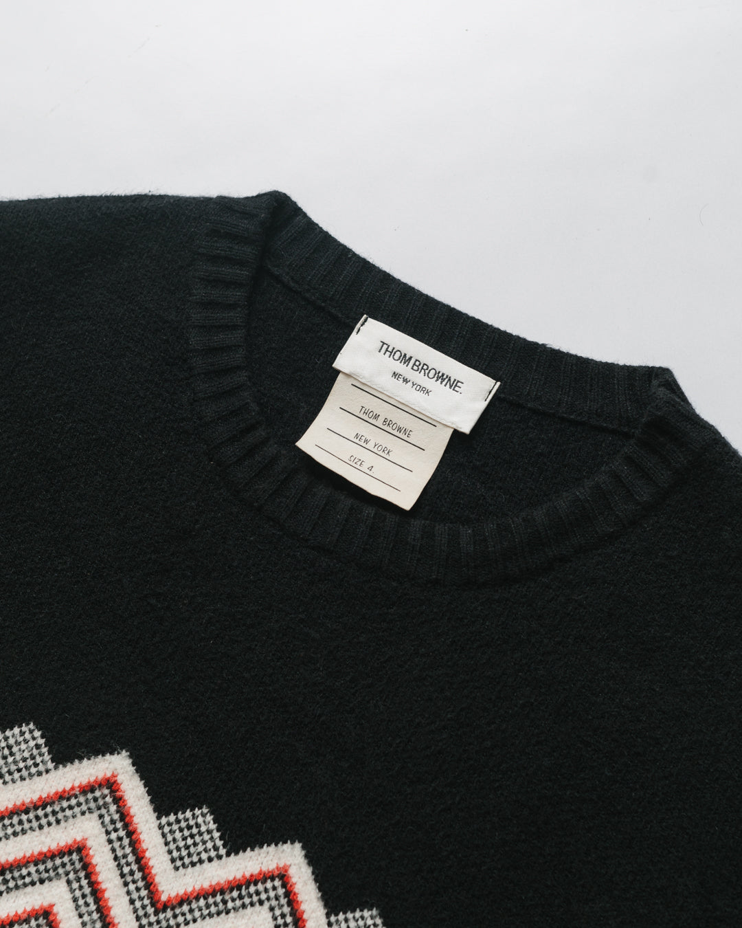 Thom Browne Chevron Knit Pullover