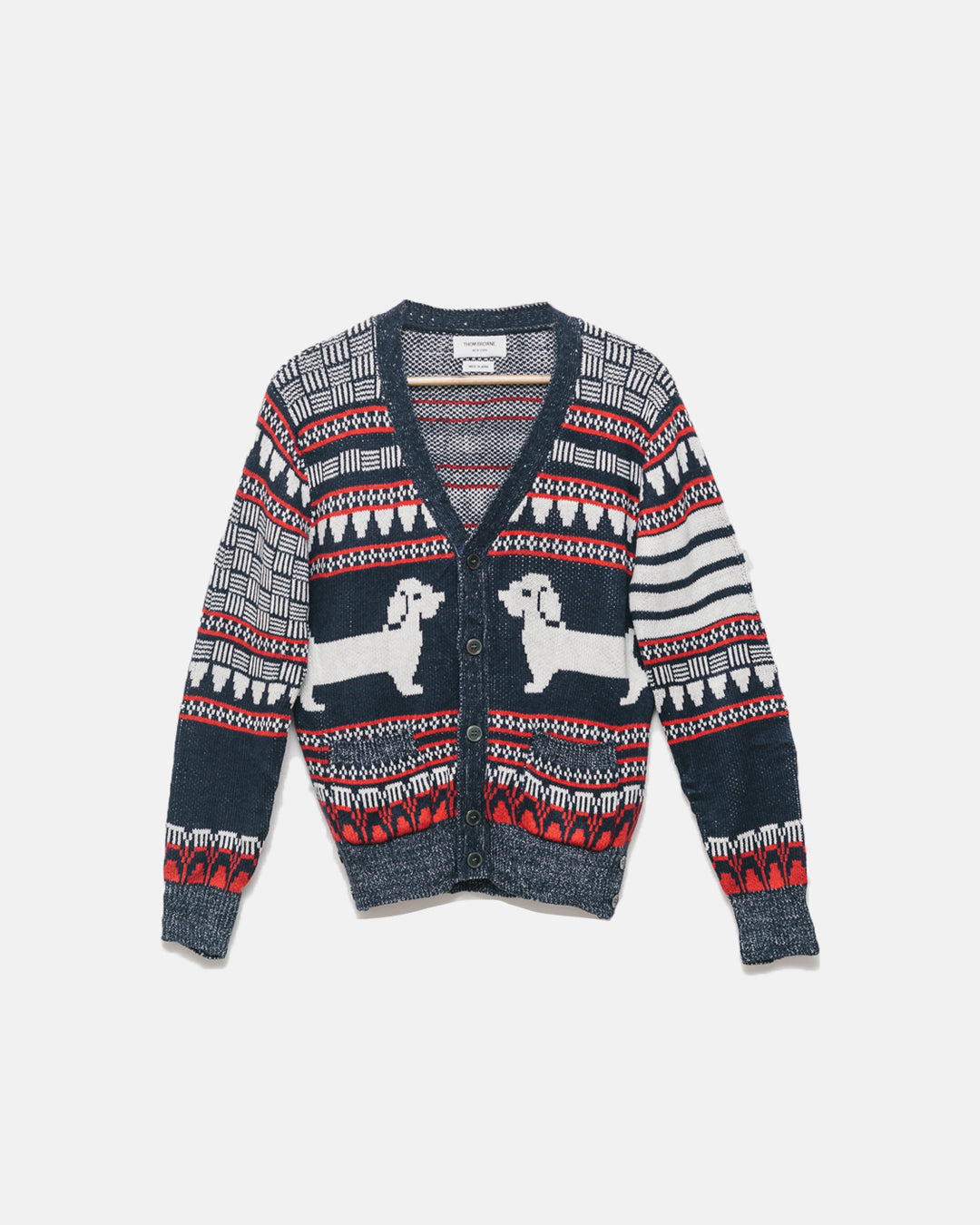 Thom Browne Patterned Knit Cardigan
