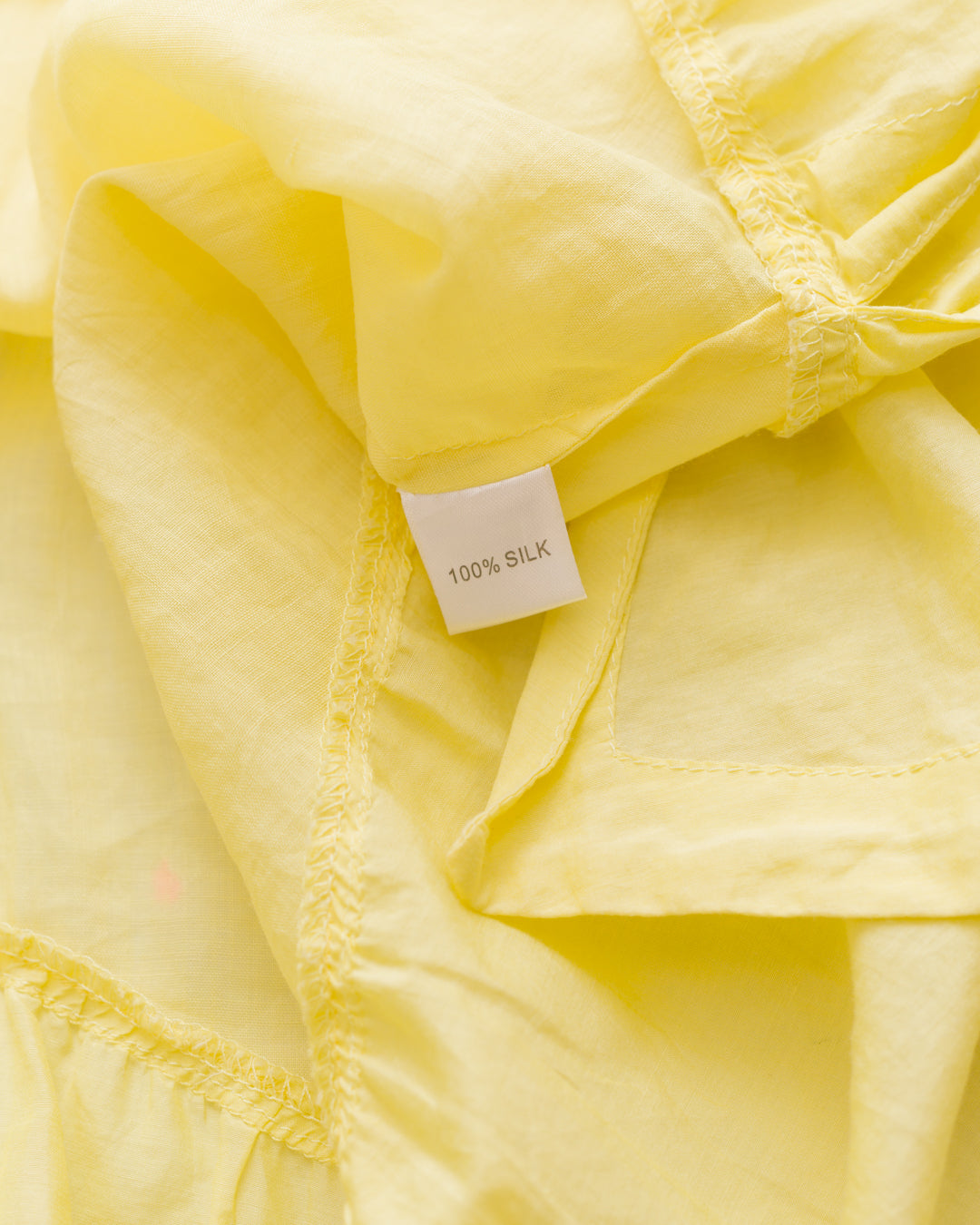 Tory Burch Canary Yellow Sheer Top