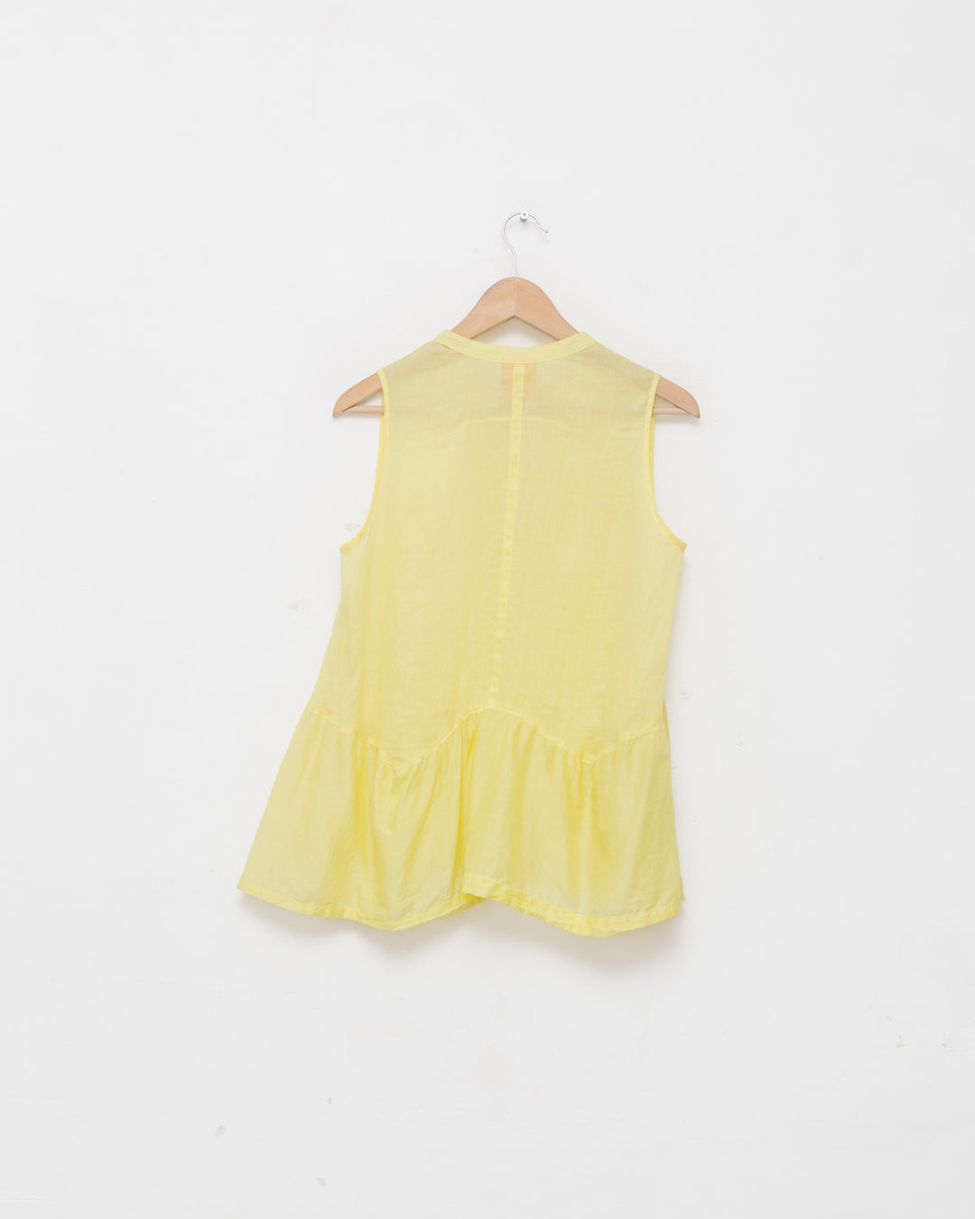 Tory Burch Canary Yellow Sheer Top