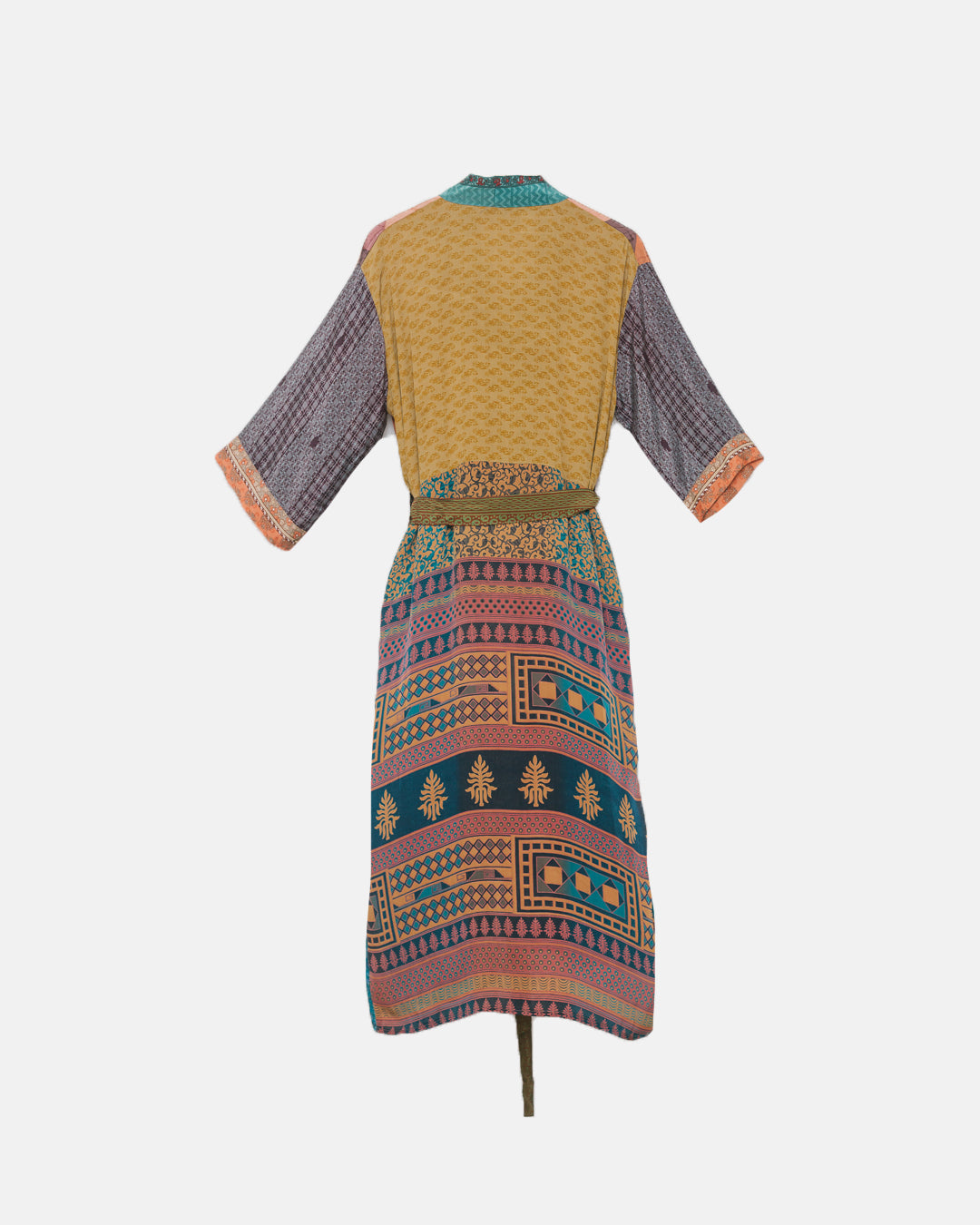 Upcycled Patchwork Silk Cape
