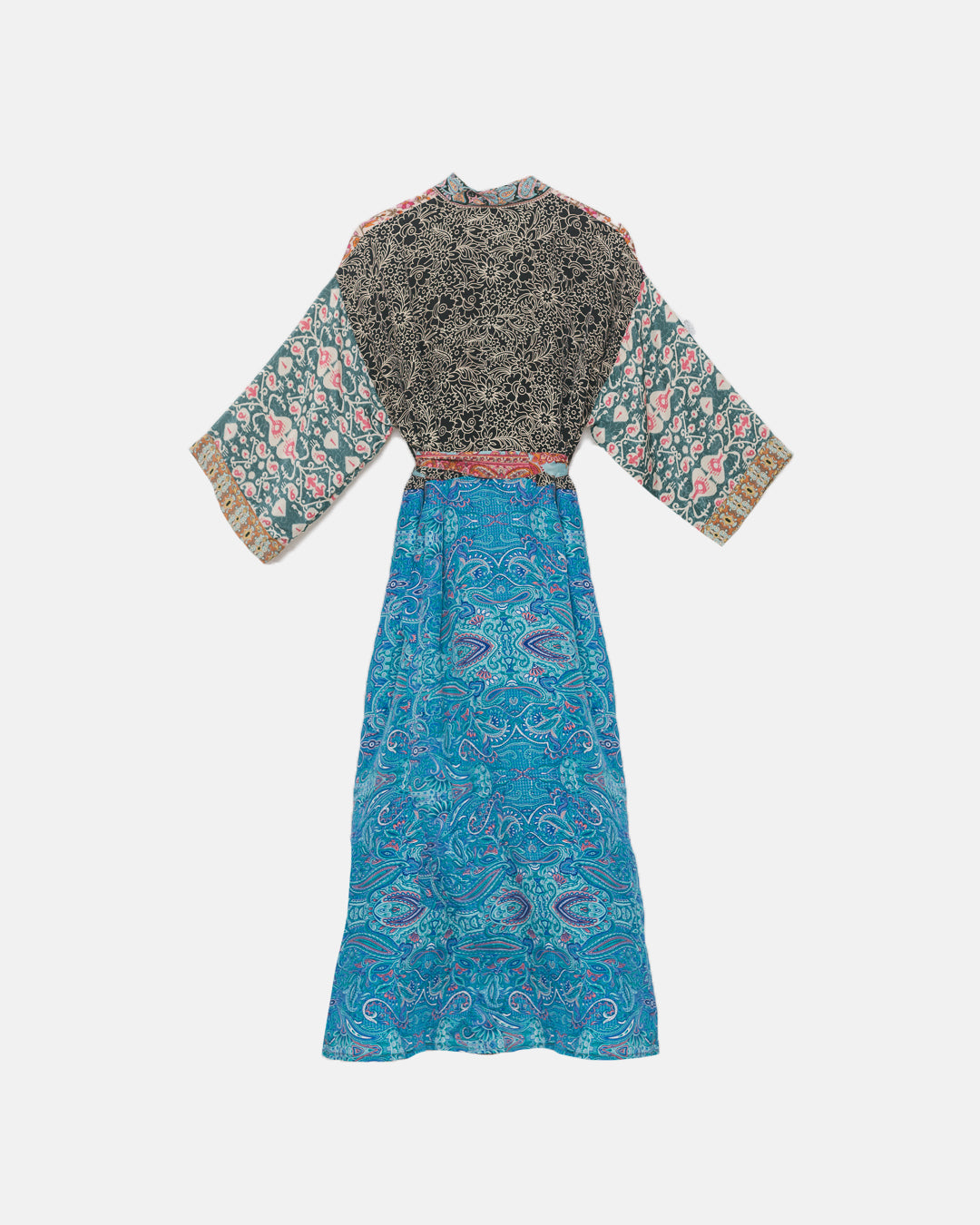 Upcycled Patchwork Silk Cape