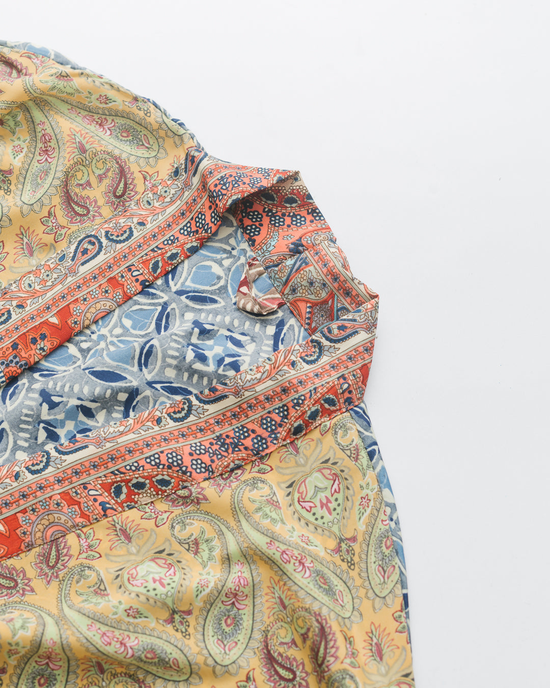 Upcycled Patchwork Silk Cape