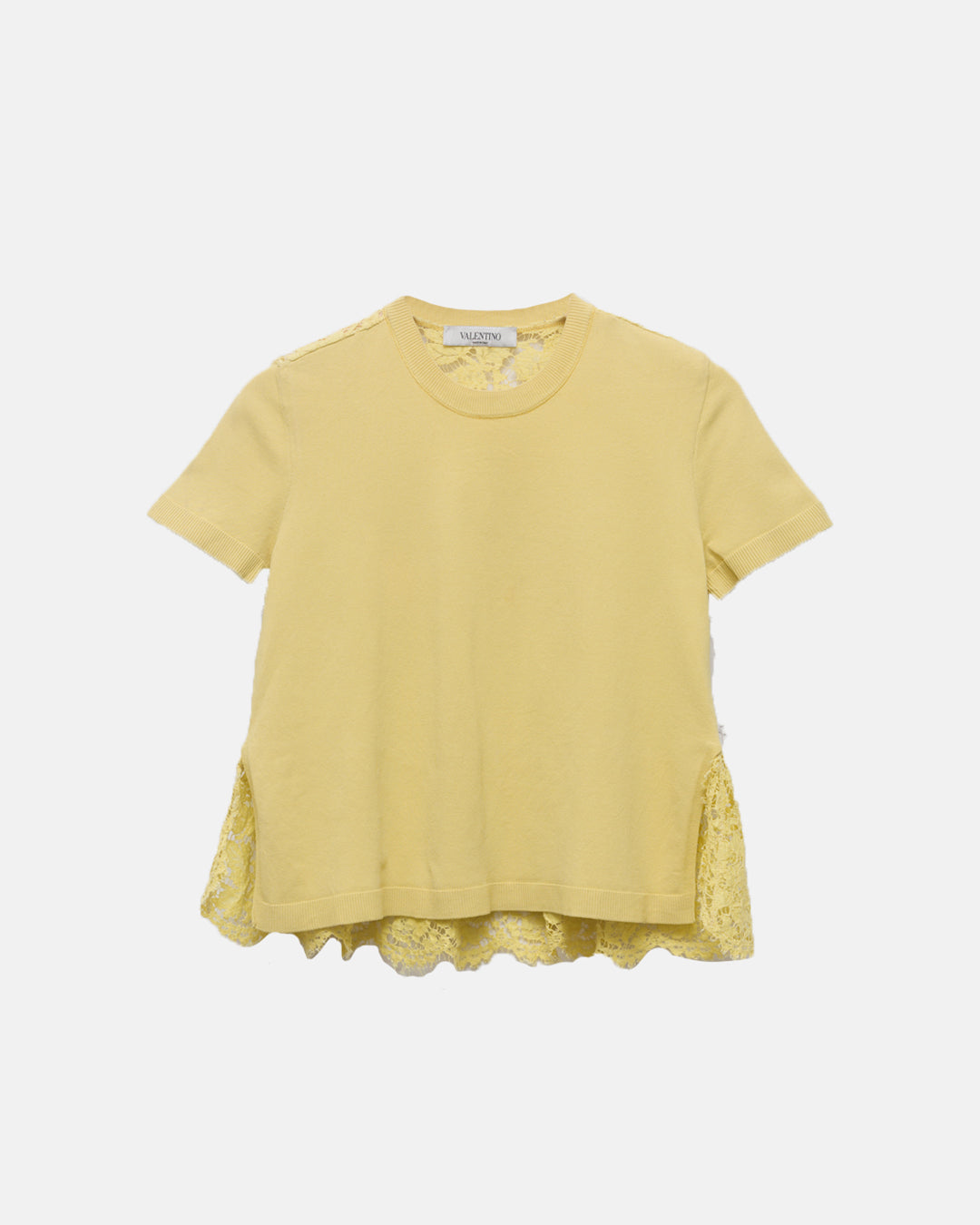 Valentino Lace & Knit Top