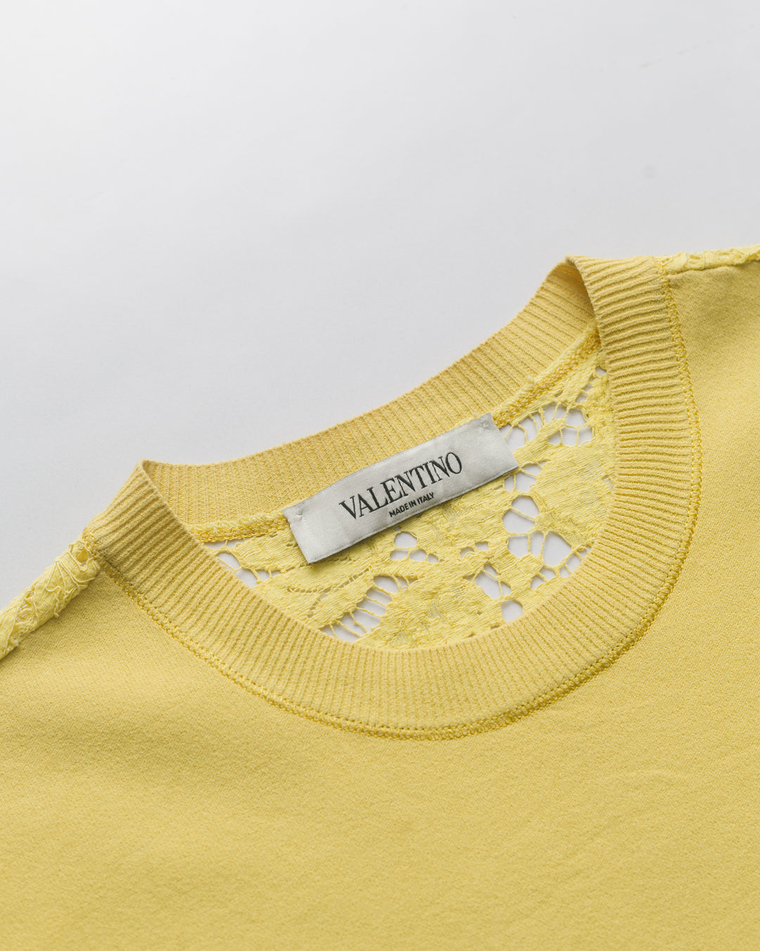 Valentino Lace & Knit Top