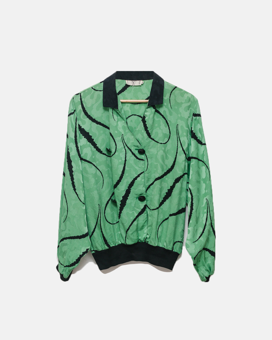 Valentino Miss V Silk Double Breasted Bomber