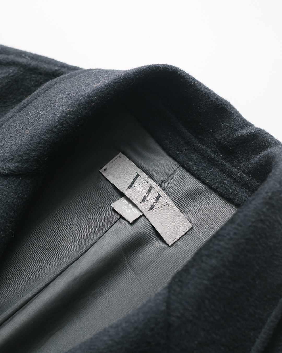 Vera Wang Minimalist Belted Wool Coat