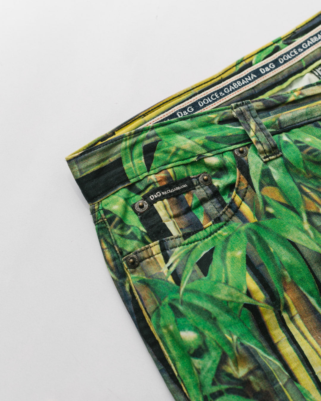Dolce & gabbana bamboo print trousers