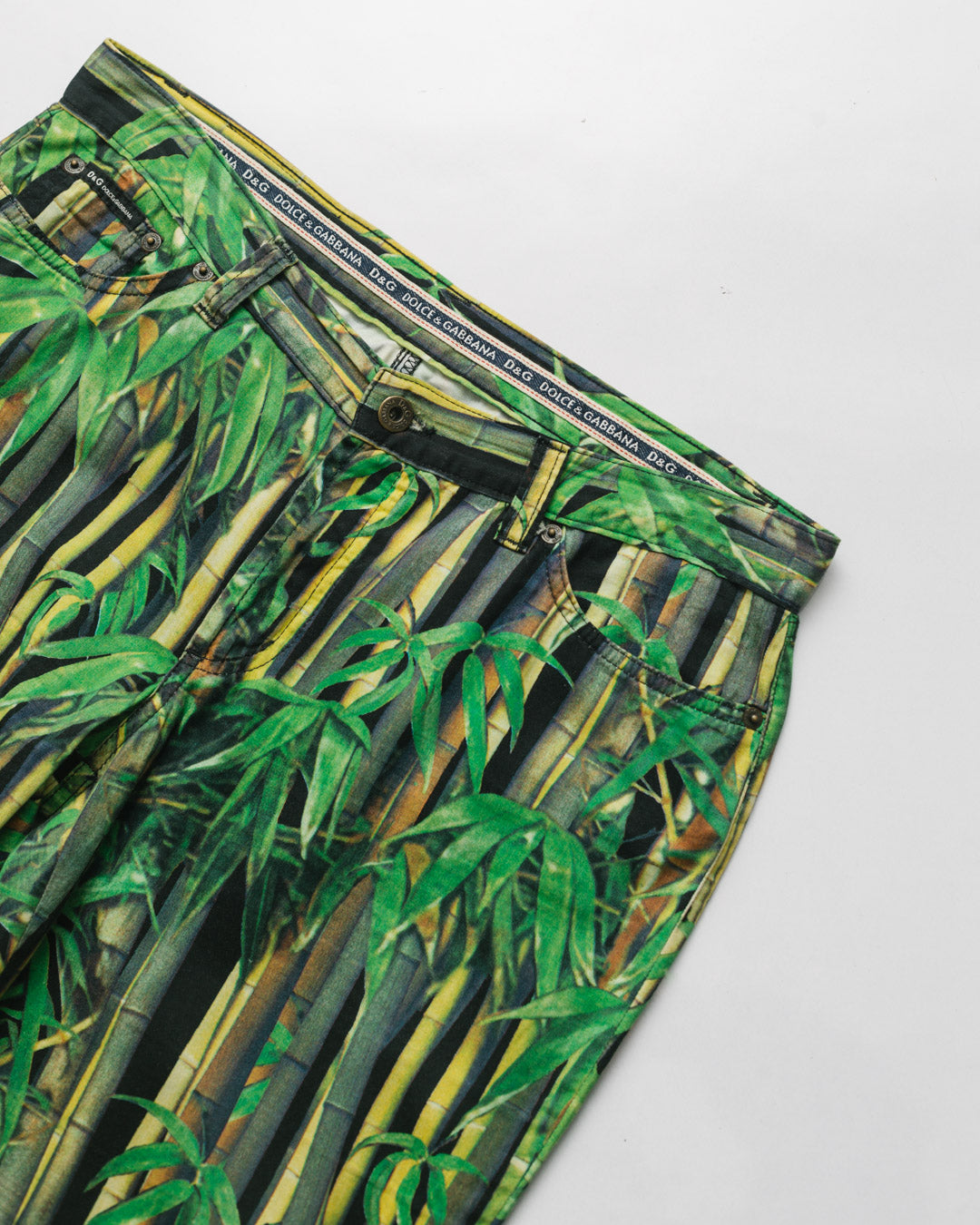 Dolce & gabbana bamboo print trousers