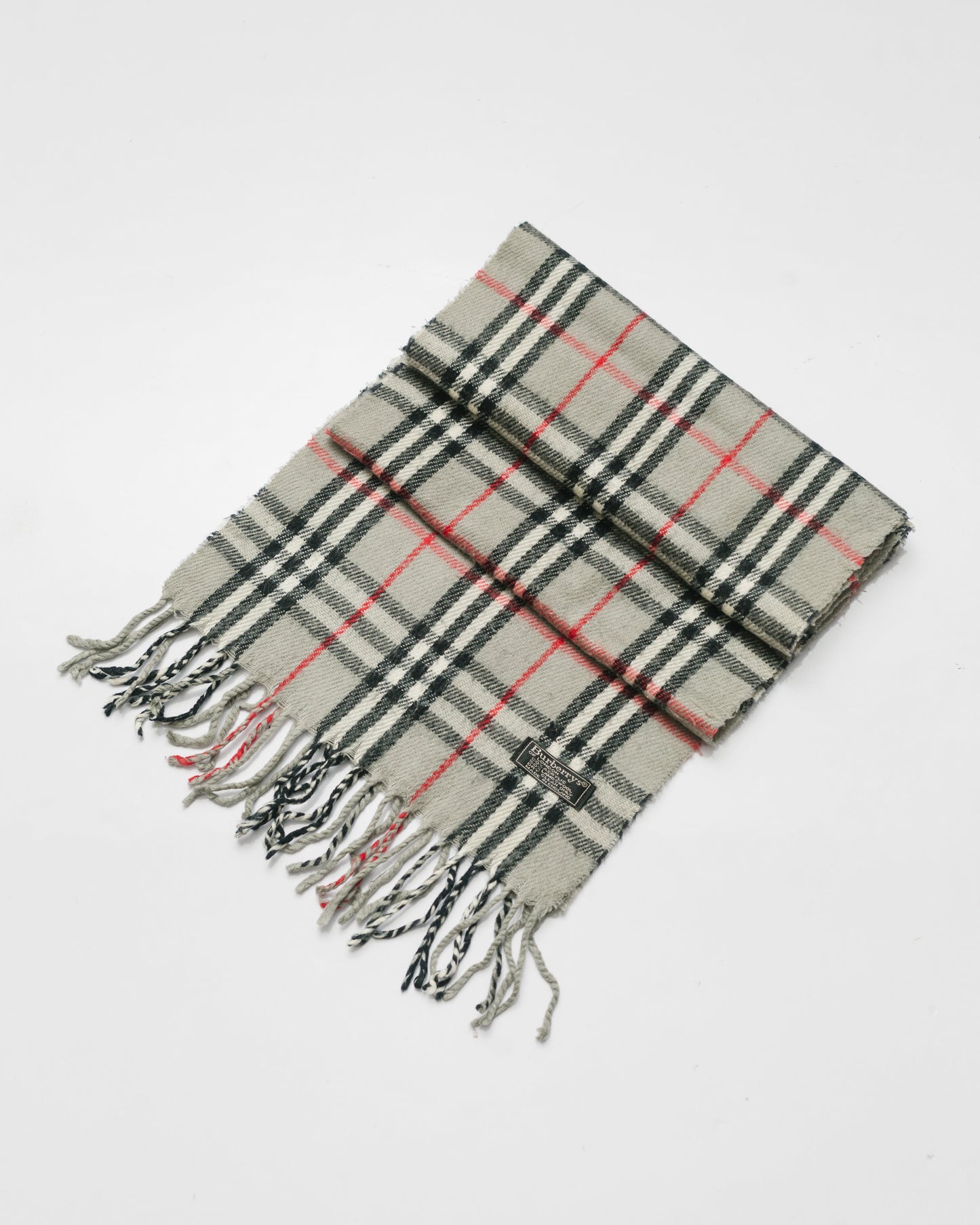 Vintage Burberrys Lambswool Blend Scarf