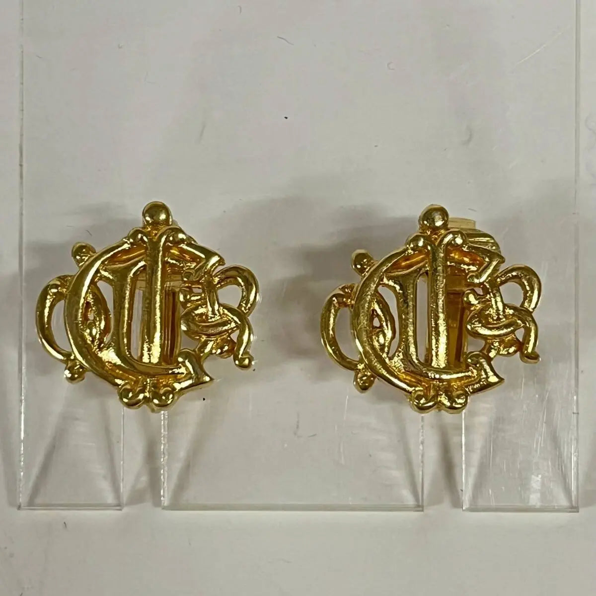 Christian dior vintage clip on earrings