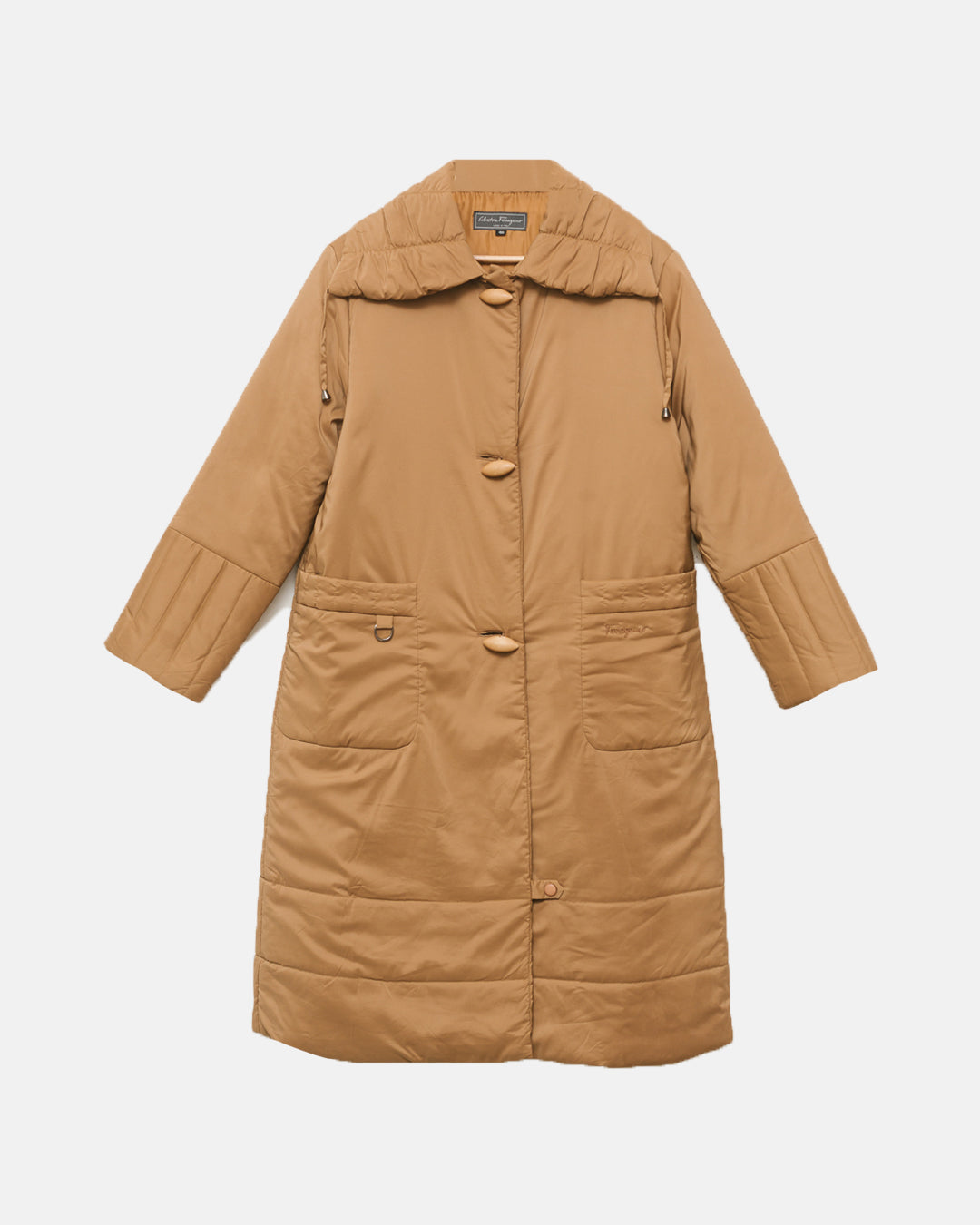 Salvatore Ferragamo Sand Quilted Puffer