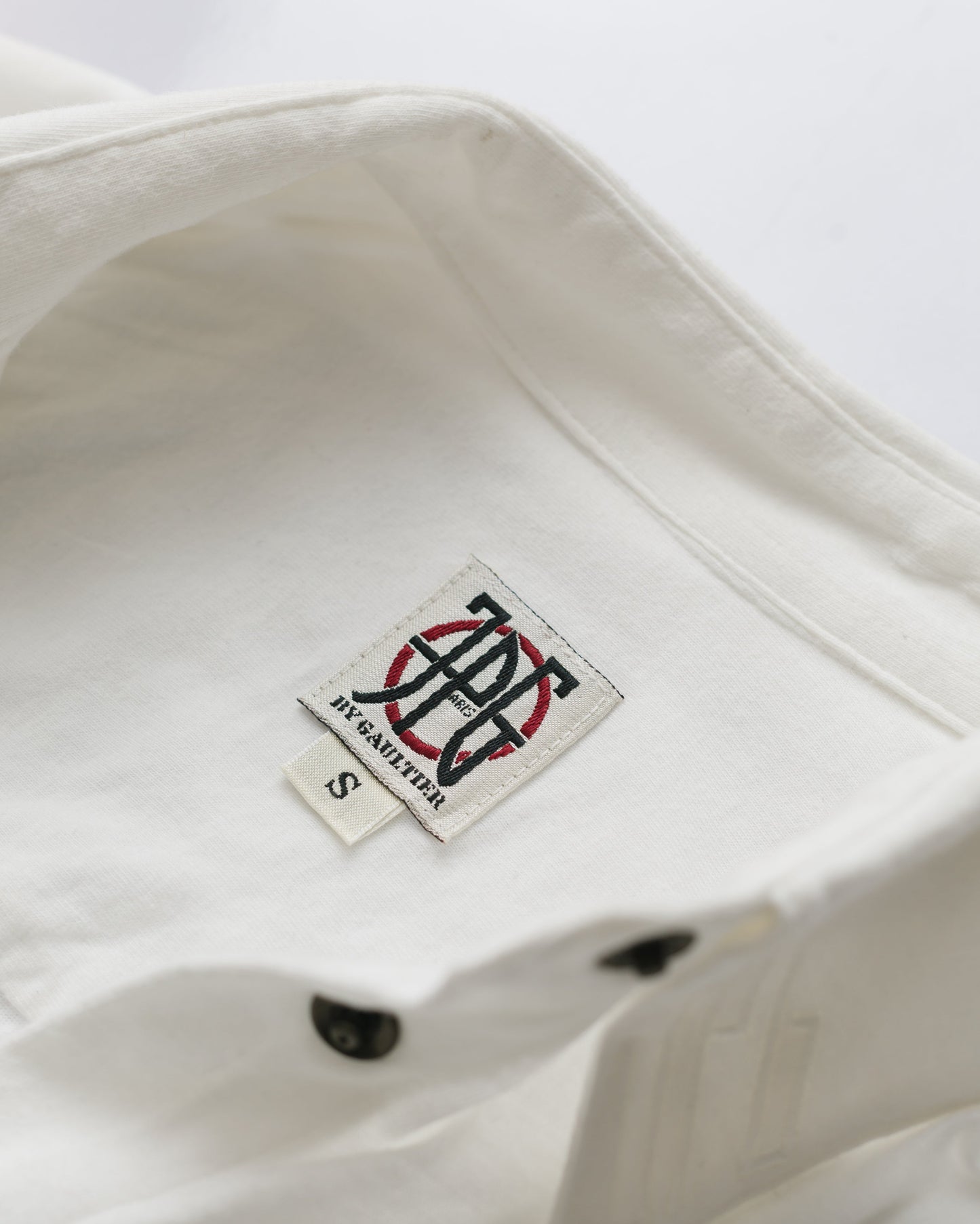 Jean paul gaultier white button down shirt