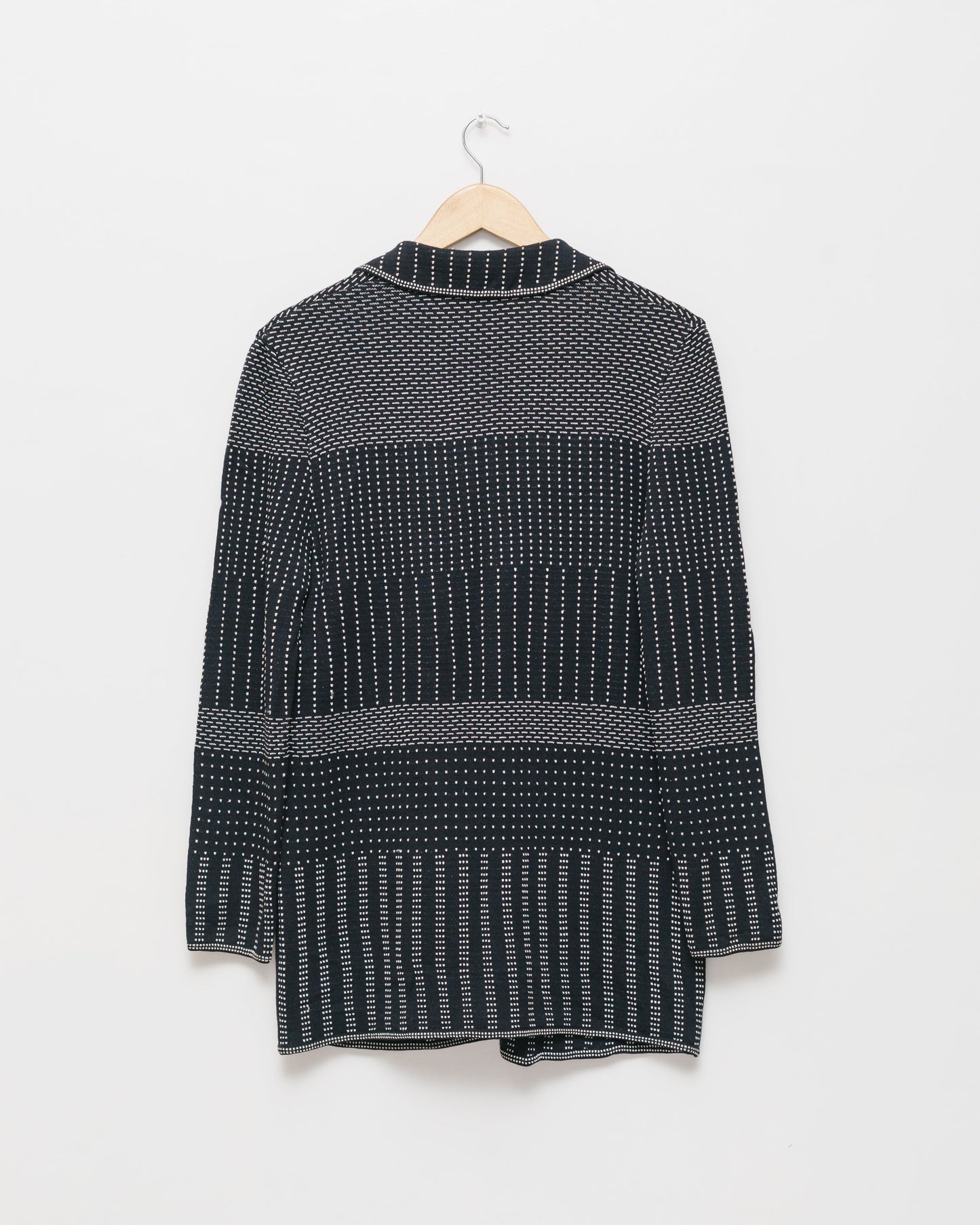 Wool & cotton knit blazer