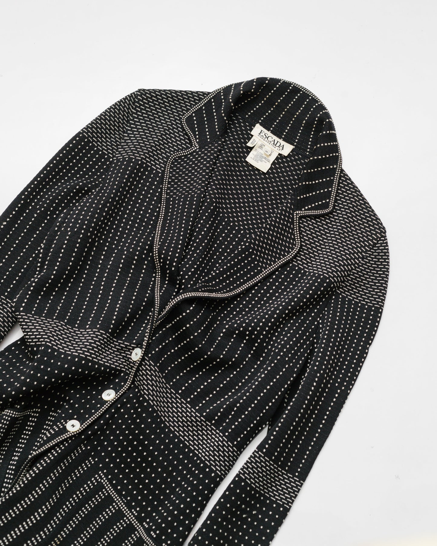 Wool & cotton knit blazer