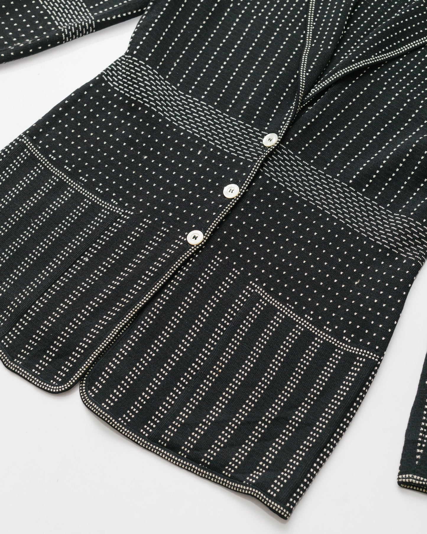 Wool & cotton knit blazer