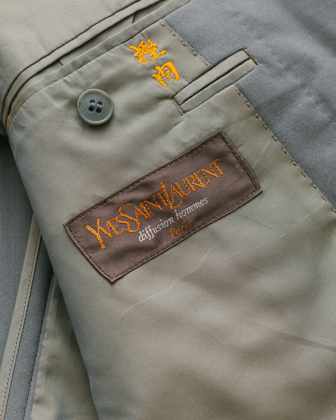 Yves Saint Laurent Grey Blazer
