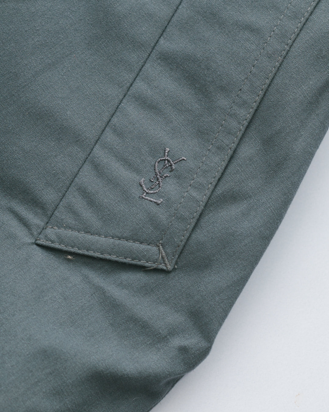 Yves Saint Laurent Slate Long Line Coat