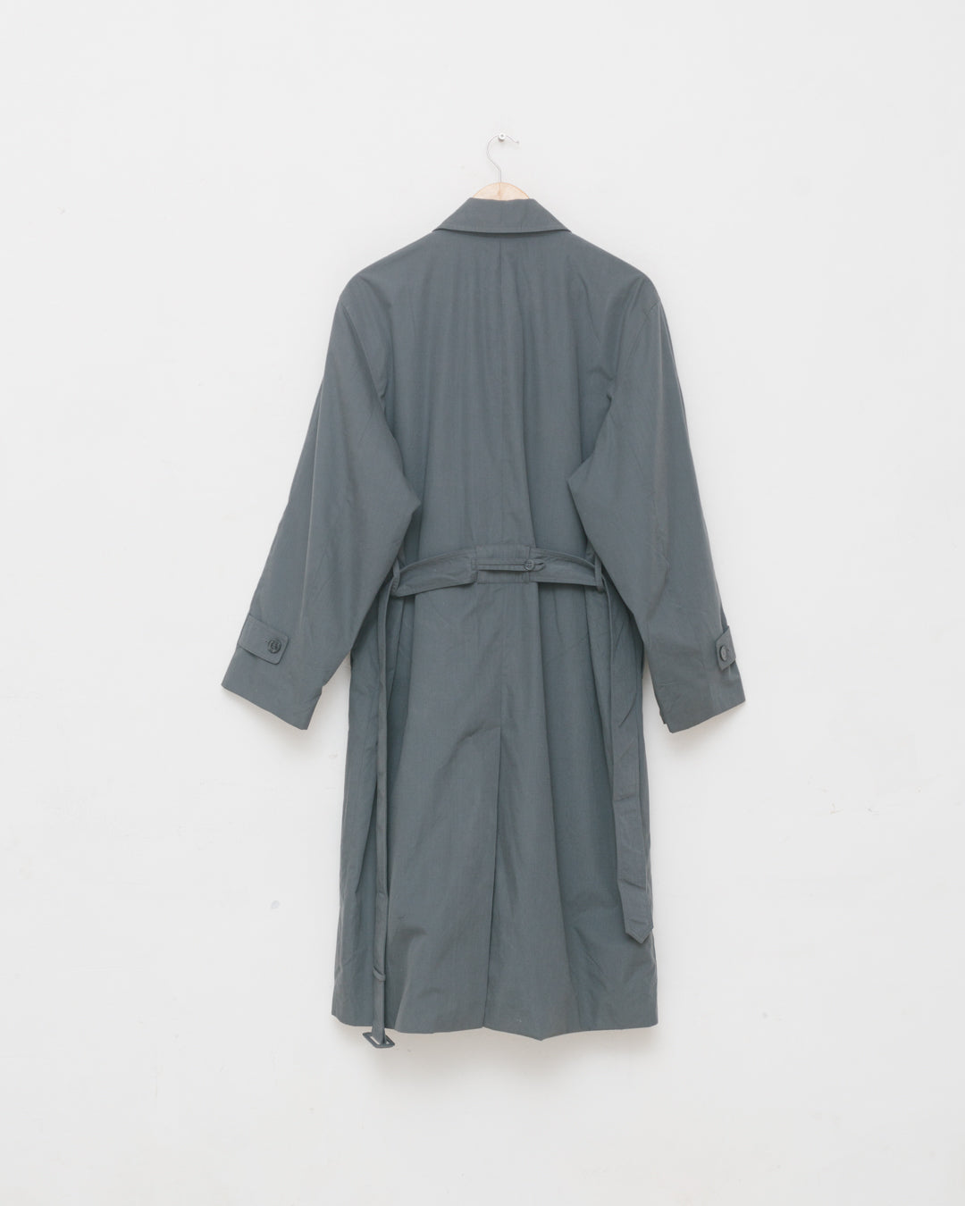 Yves Saint Laurent Slate Long Line Coat