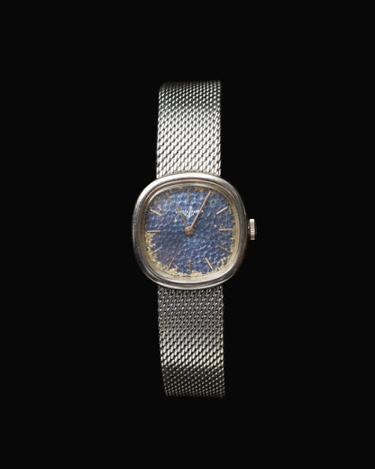 Rare 70s Ulysse Nardin Hand Wound Hammered Dial