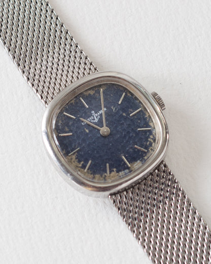 Rare 70s Ulysse Nardin Hand Wound Hammered Dial