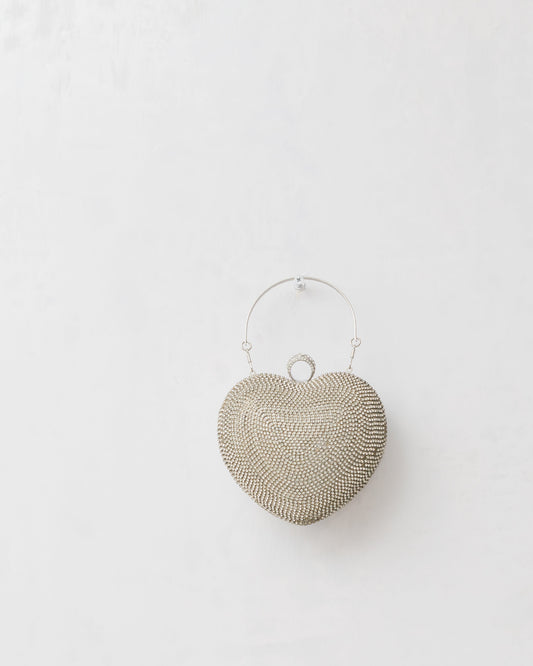 3 way embellished heart bag